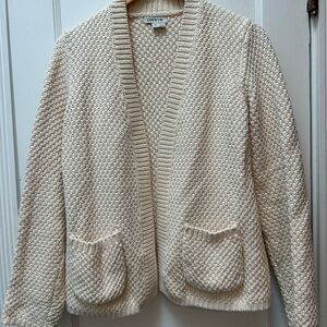Orvis 100% Cotton Women's Heavy Knit Open Cardigan